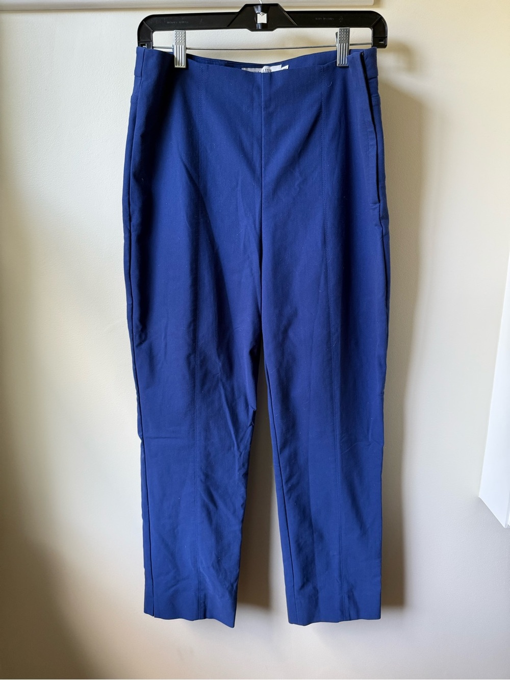 MM LAFLEUR Marais Pants 2.0 Slim Cropped Office Siren Career Stretch Blue 12